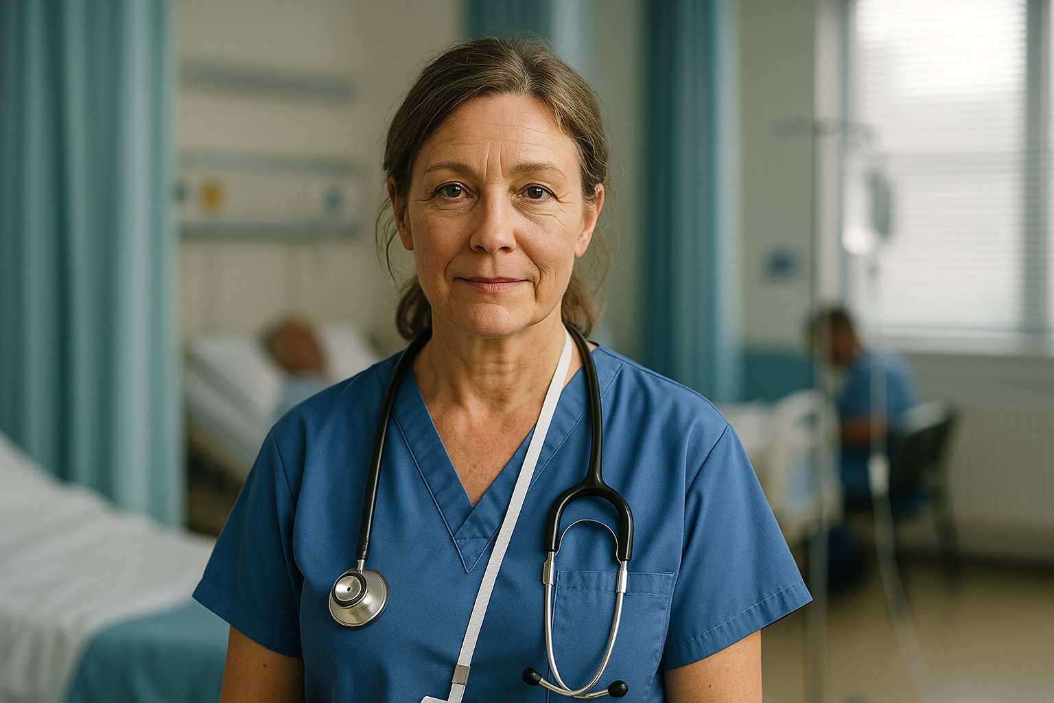 Healthcare professional consulting a patient online