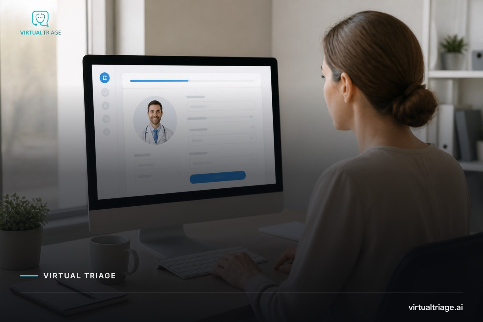 A clinic administrator using a digital platform to add a new doctor to their practice.